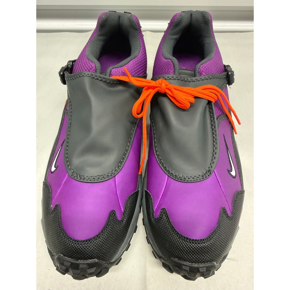 Nike ACG Air Terra Trail Shoes Purple Black Orange Buckle Strap Mens Sneakers